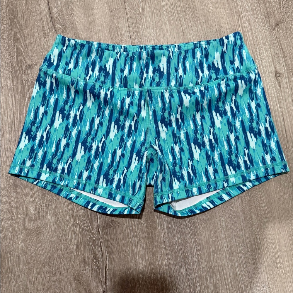 Born Primitive Teal and Navy Athletic Shorts